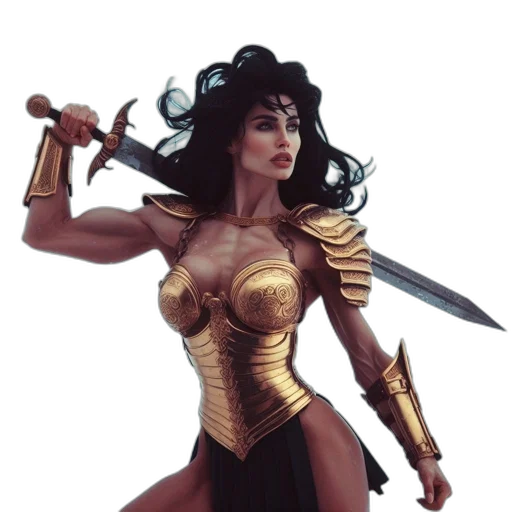 comic book art, fantasy art, concept art, 3d render transparent PNG cut-out