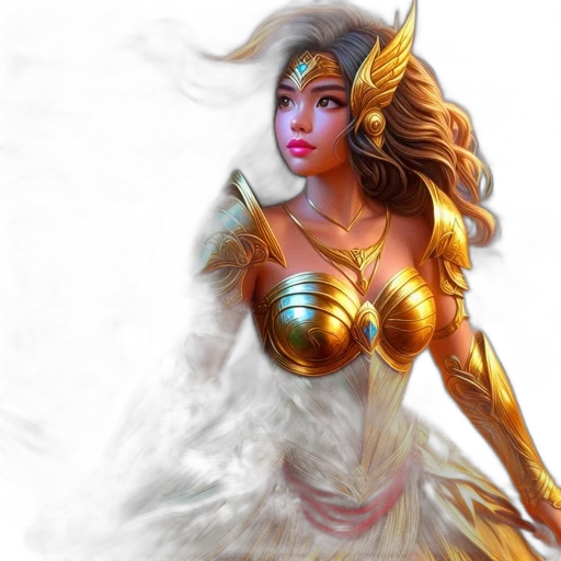 fantasy art, concept art, comic book art, photorealistic transparent PNG cut-out