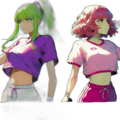 dress, jacket, vaporwave, concept art transparent PNG cut-out
