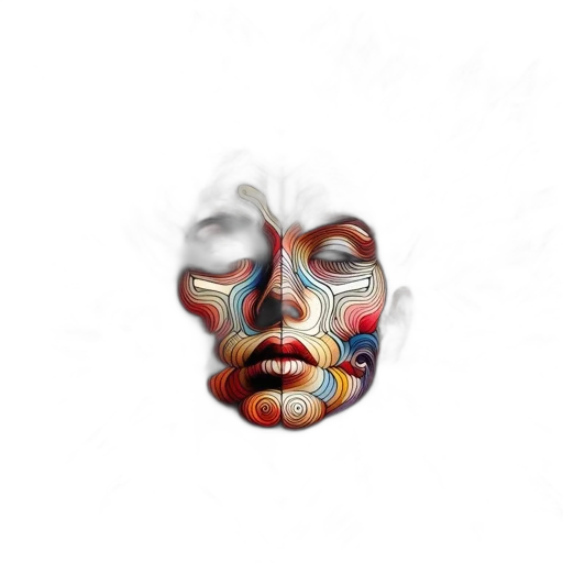 mask, face, creature, crown transparent PNG cut-out