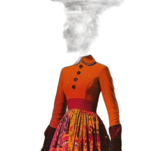 dress, jacket, mask, face transparent PNG cut-out