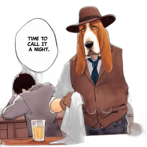 animal, jacket, staff, hat transparent PNG cut-out