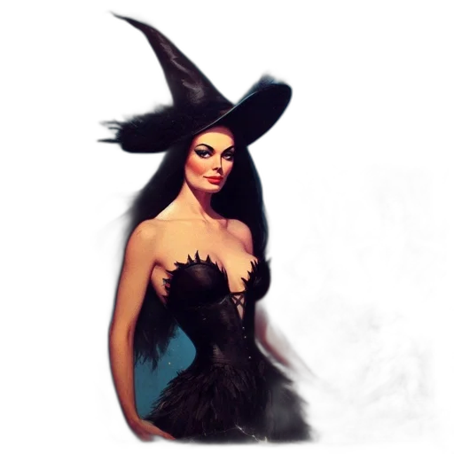 dress, hat, fantasy art, concept art transparent PNG cut-out