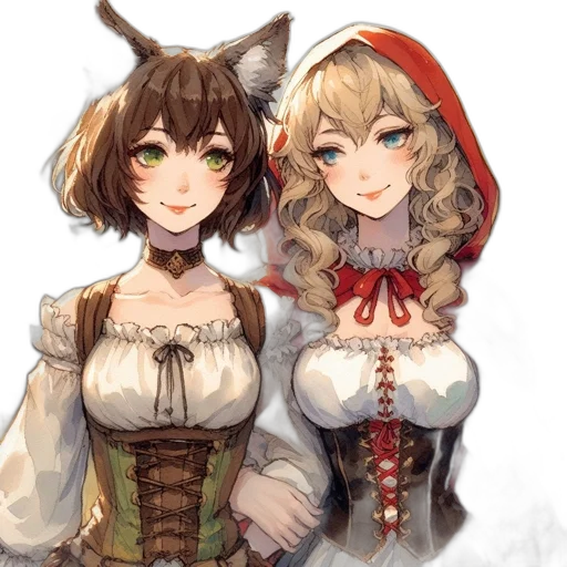 dress, fantasy art, concept art, anime transparent PNG cut-out