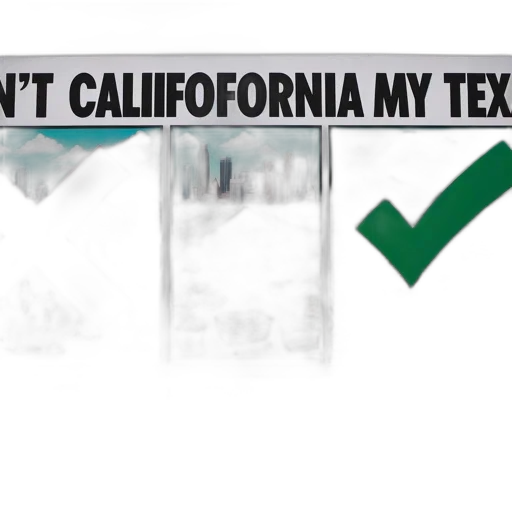 anti-california, sentiment, expressed, through transparent PNG cut-out