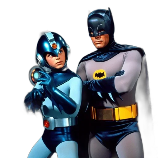 comic book art, concept art, 3d render, two transparent PNG cut-out