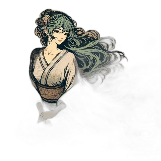 dress, staff, mask, jewelry transparent PNG cut-out
