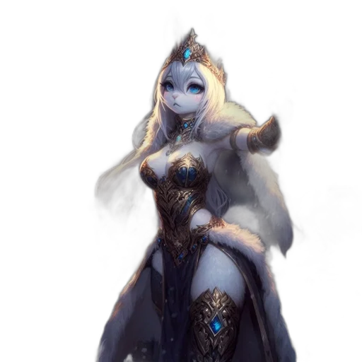 crown, staff, dress, dragon transparent PNG cut-out