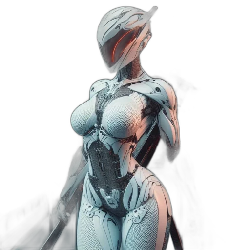 robot, dress, concept art, comic book art transparent PNG cut-out