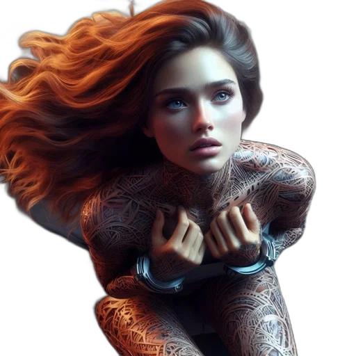 jewelry, hair, photorealistic, fantasy art transparent PNG cut-out