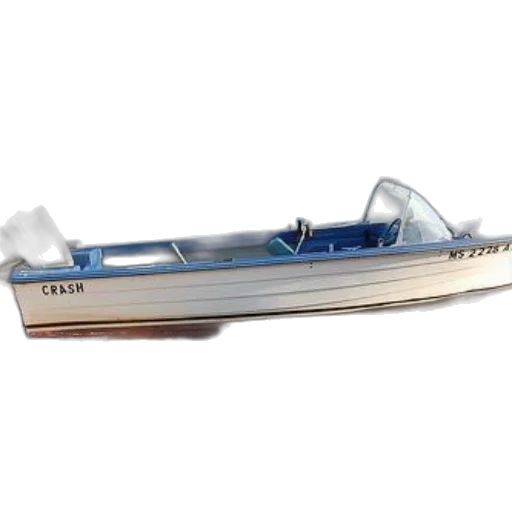 3d render, photorealistic, small, boat transparent PNG cut-out