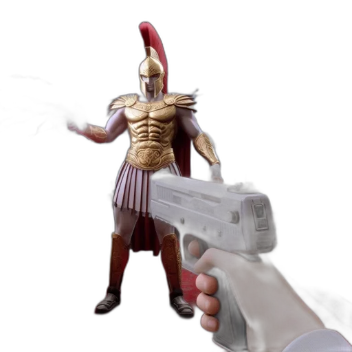 weapon, sword, staff, robot transparent PNG cut-out