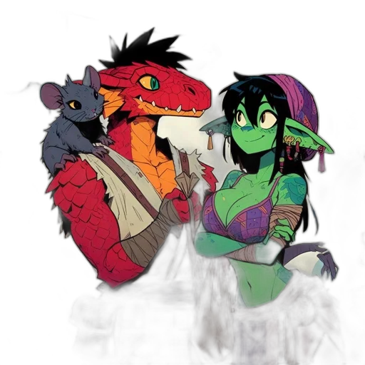 dragon, concept art, fantasy art, pixel art transparent PNG cut-out
