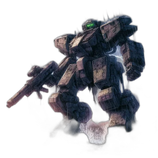 robot, weapon, concept art, pixel art transparent PNG cut-out