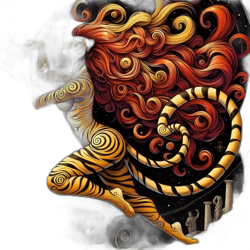 mask, dragon, face, hair transparent PNG cut-out