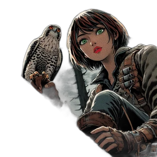 weapon, animal, comic book art, fantasy art transparent PNG cut-out