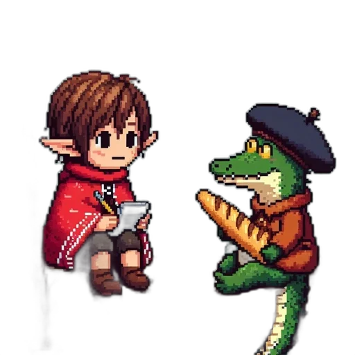 dragon, pixel art, fantasy art, concept art transparent PNG cut-out
