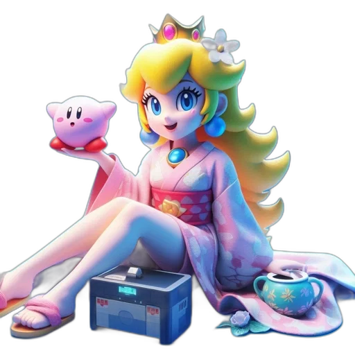 crown, dress, vaporwave, concept art transparent PNG cut-out