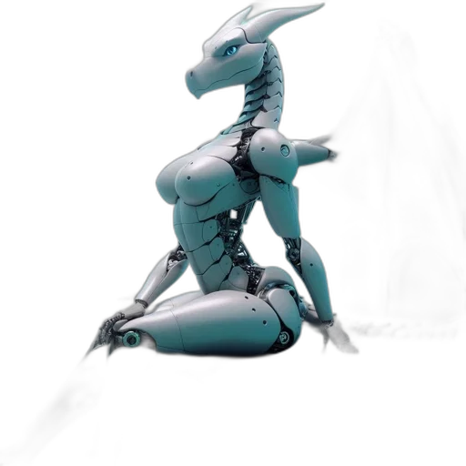 dragon, robot, creature, animal transparent PNG cut-out
