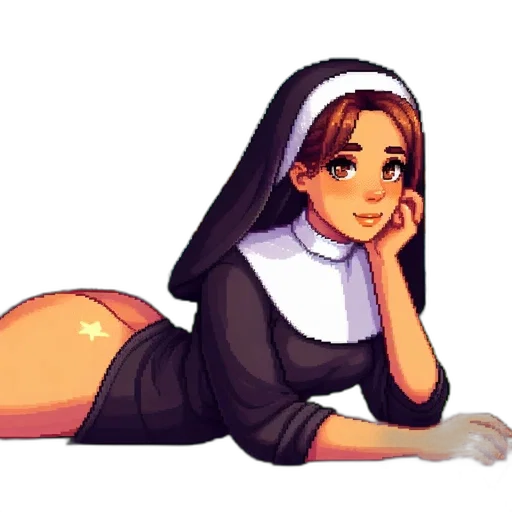 staff, dress, pixel art, concept art transparent PNG cut-out