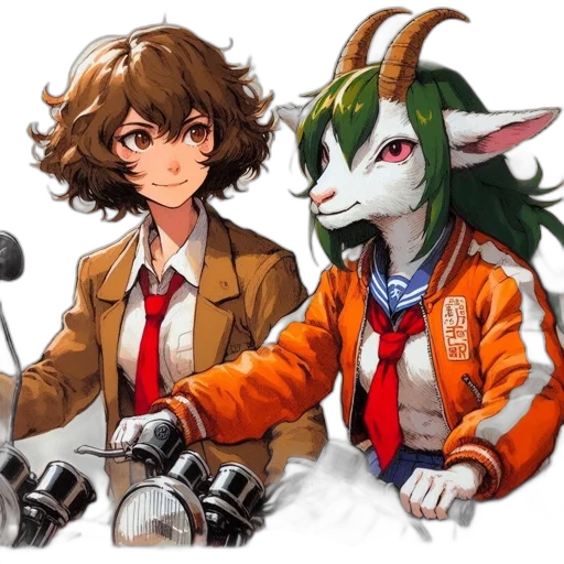 jacket, animal, staff, mask transparent PNG cut-out