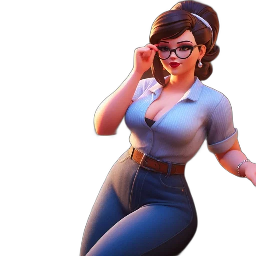 staff, dress, concept art, 3d render transparent PNG cut-out