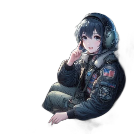 jacket, robot, face, weapon transparent PNG cut-out