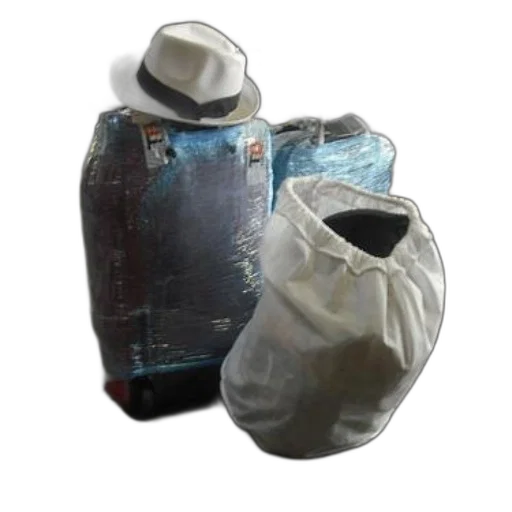 bottle, mask, jacket, hat transparent PNG cut-out