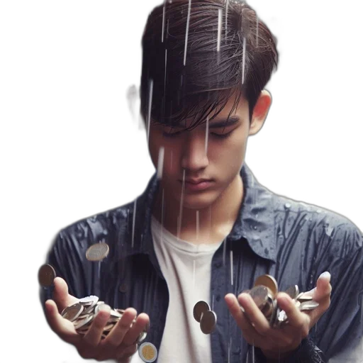 jewelry, photorealistic, young, man transparent PNG cut-out