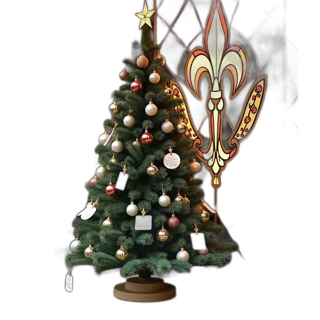 staff, tree, crown, 3d render transparent PNG cut-out