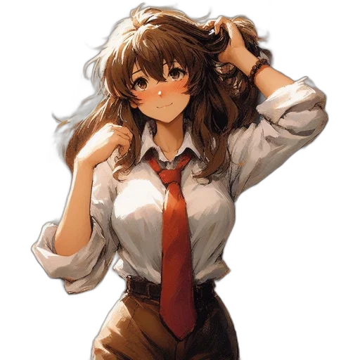 staff, dress, jacket, face transparent PNG cut-out