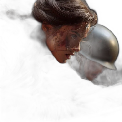 mask, face, hair, sword transparent PNG cut-out