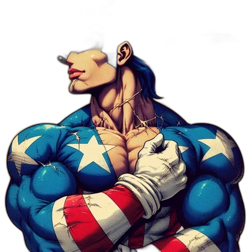 comic book art, concept art, cartoon, original transparent PNG cut-out