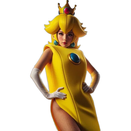 dress, crown, staff, animal transparent PNG cut-out