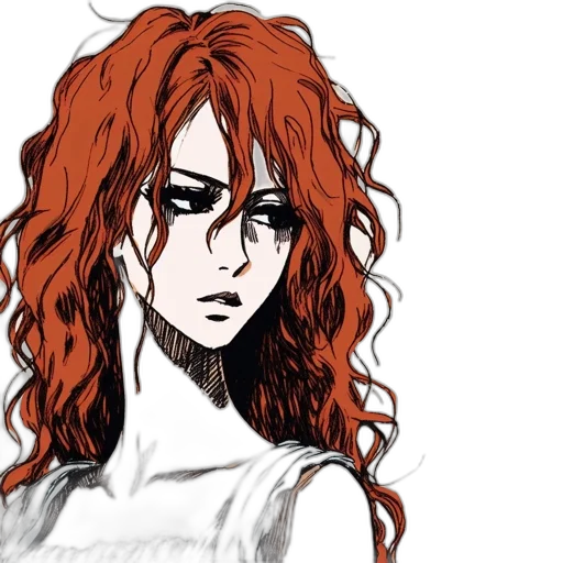 hair, face, anime, cartoon transparent PNG cut-out