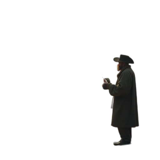 hat, staff, sword, robot transparent PNG cut-out