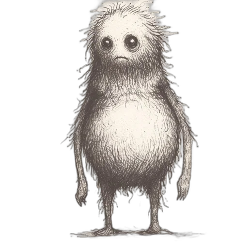 creature, animal, hair, staff transparent PNG cut-out