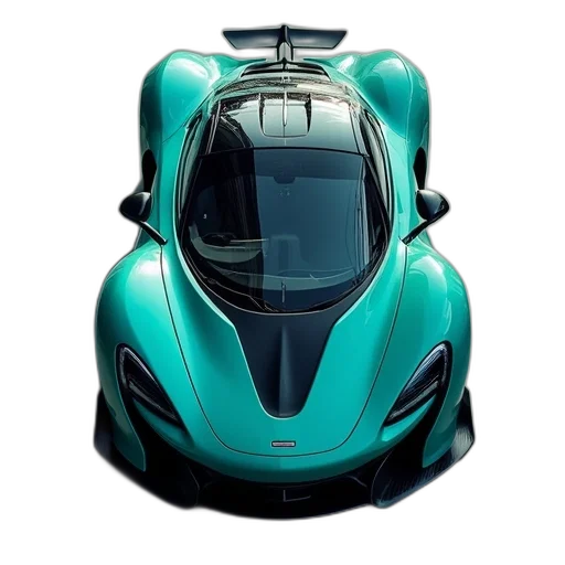 car, 3d render, photorealistic, green transparent PNG cut-out