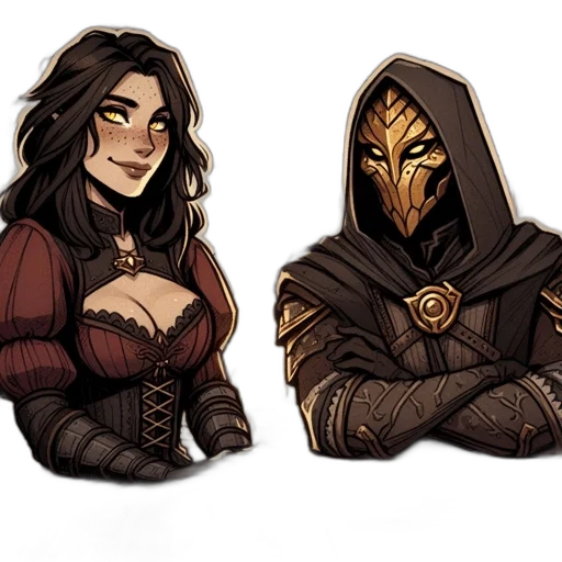 concept art, fantasy art, comic book art, pixel art transparent PNG cut-out