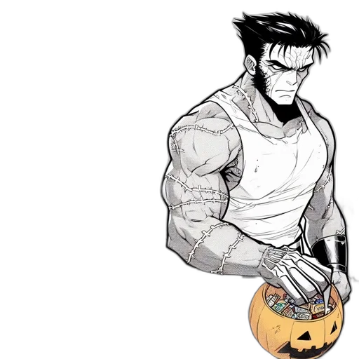 comic book art, cartoon, concept art, pixel art transparent PNG cut-out