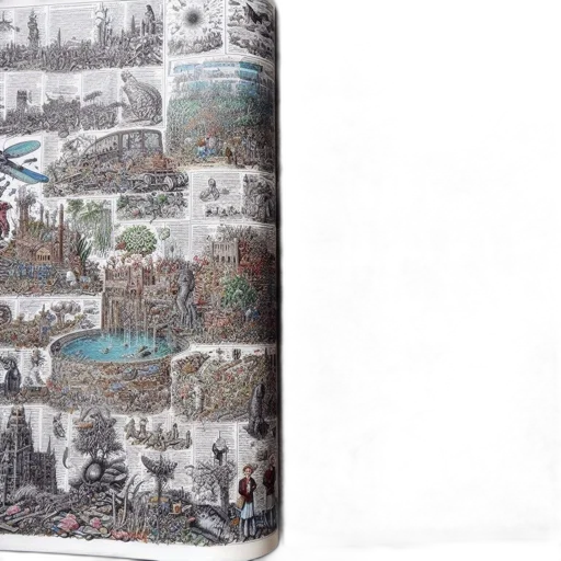 underwater, two-page, spread, features transparent PNG cut-out