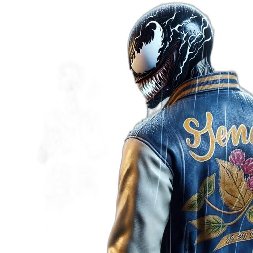 jacket, concept art, comic book art, during transparent PNG cut-out