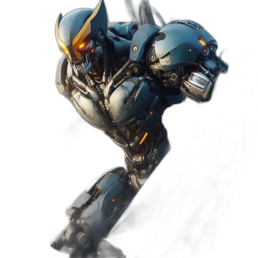 robot, weapon, concept art, fantasy art transparent PNG cut-out