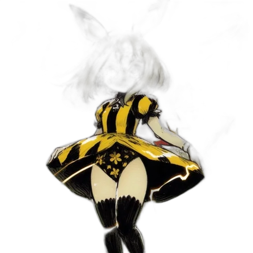 mask, jacket, staff, creature transparent PNG cut-out