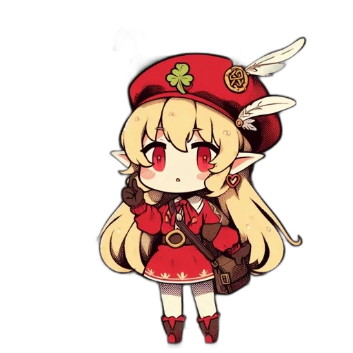 staff, dragon, weapon, hat transparent PNG cut-out