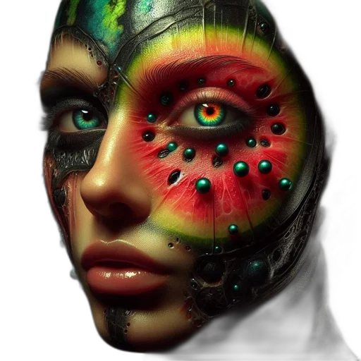 mask, face, robot, creature transparent PNG cut-out