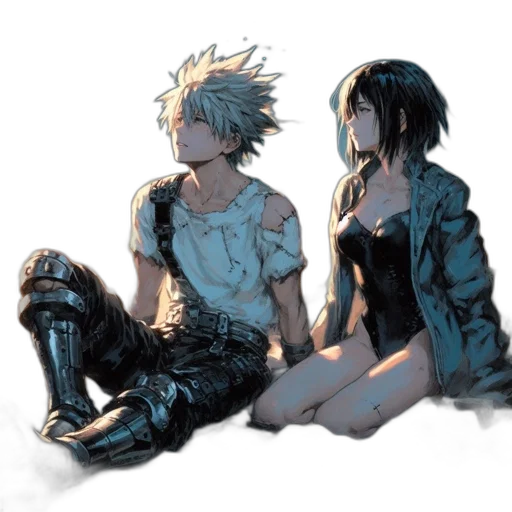 jacket, concept art, comic book art, cyberpunk transparent PNG cut-out