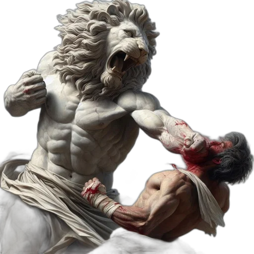 photorealistic, concept art, fantasy art, fierce transparent PNG cut-out