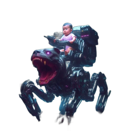 robot, creature, dragon, weapon transparent PNG cut-out