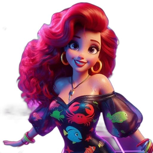 dress, concept art, cartoon, 3d render transparent PNG cut-out